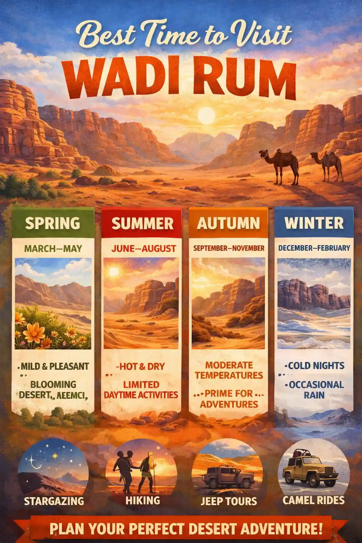 Best Time to Visit Wadi Rum: Season-by-Season Guide