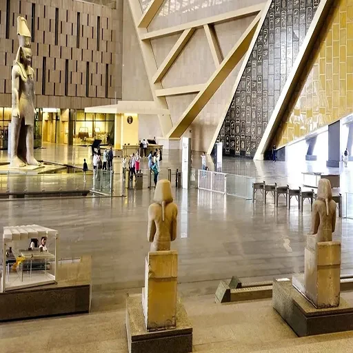 Private Day Trip Grand Egyptian Museum From Luxor by Flight & Giza Pyramids
