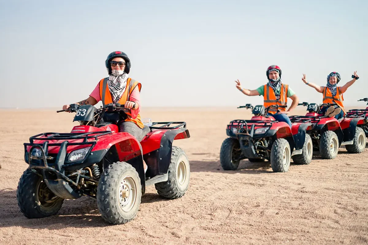 High-Energy Safari Trip by Quad Bike & Bedouin Village Discovery