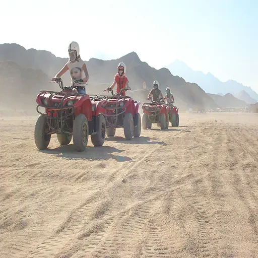 High-Energy Safari Trip by Quad Bike & Bedouin Village Discovery