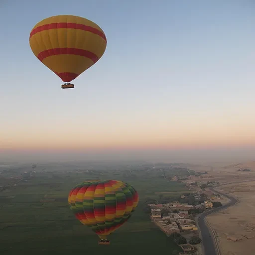 Private Hurghada to Luxor Day Trip with Sunrise Hot Air Balloon & Nile Felucca
