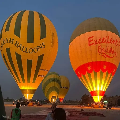 Private Hurghada to Luxor Day Trip with Sunrise Hot Air Balloon & Nile Felucca
