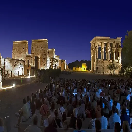 Mesmerizing Philae Temple Sound and Light Show Evening Experience