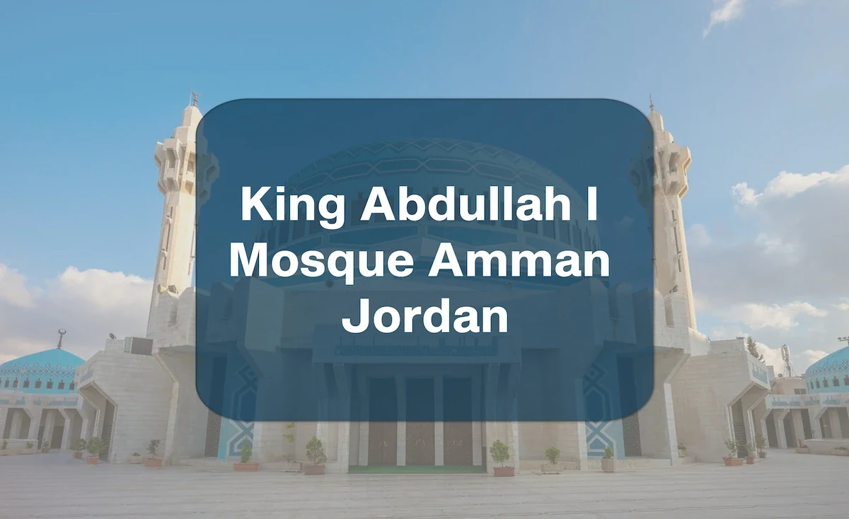 King Abdullah I Mosque Amman Jordan King Abdullah