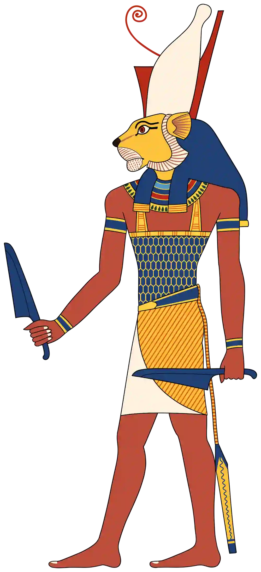 Maahes: Egypt’s Lion-Headed God of War, Justice, and Divine Fury