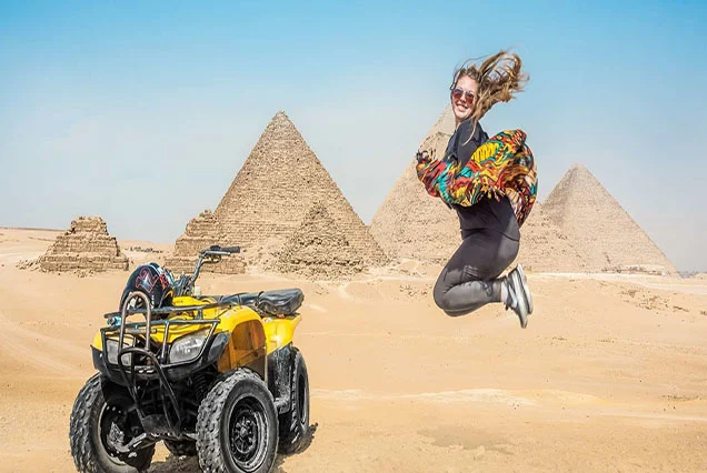 Adrenaline-Fueled Quad Bike at Giza Pyramids Safari