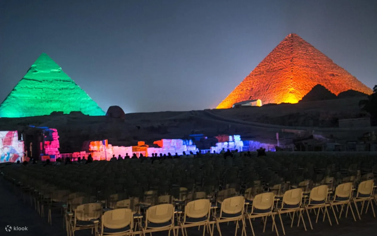 Private Sound and Light Show at the Pyramids Experience
