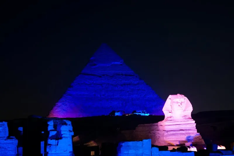 Private Sound and Light Show at the Pyramids Experience