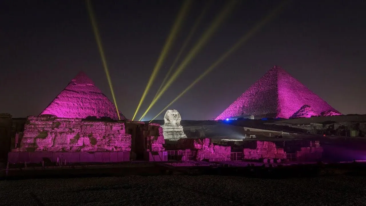 Private Sound and Light Show at the Pyramids Experience
