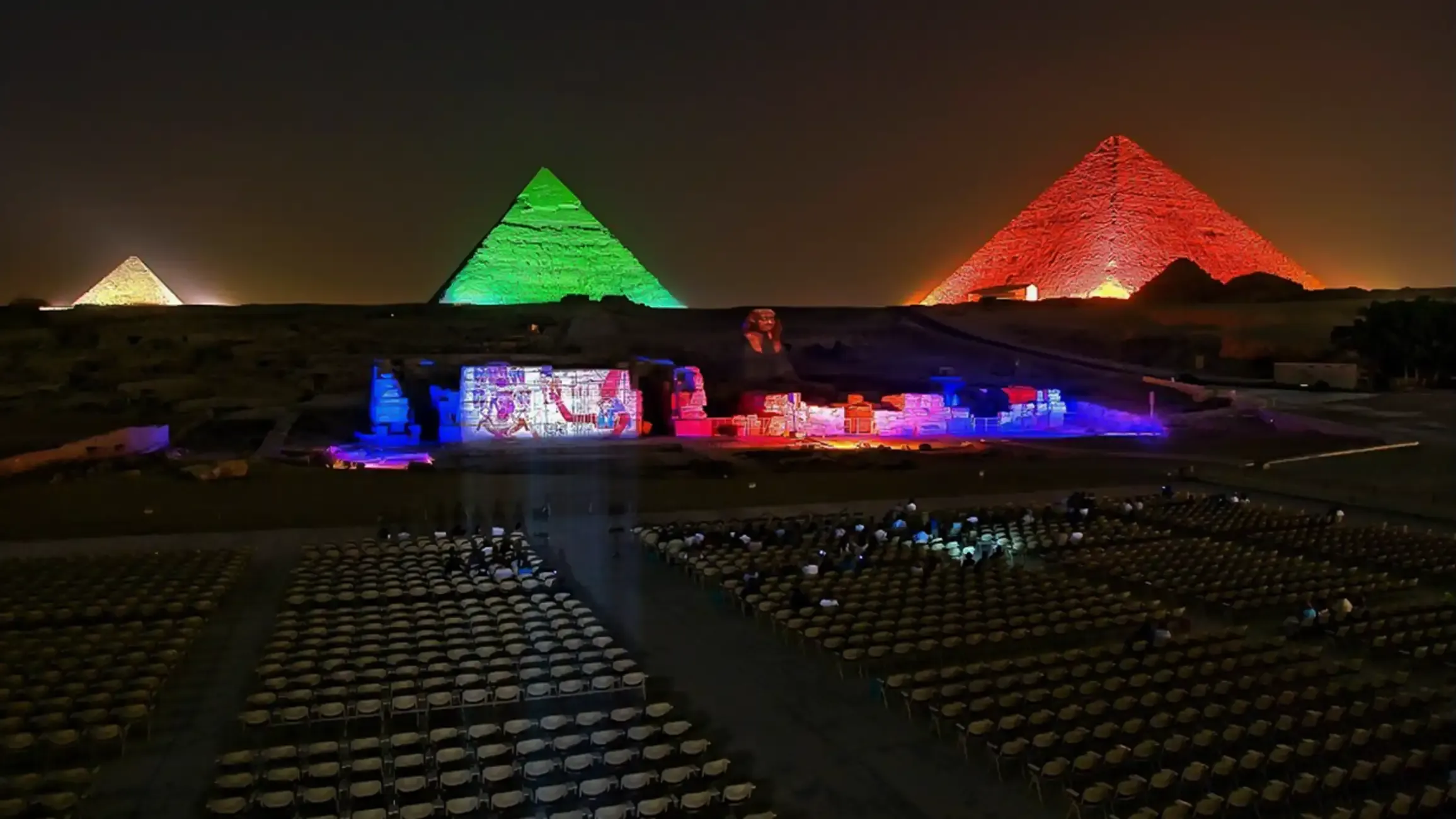 Private Sound and Light Show at the Pyramids Experience