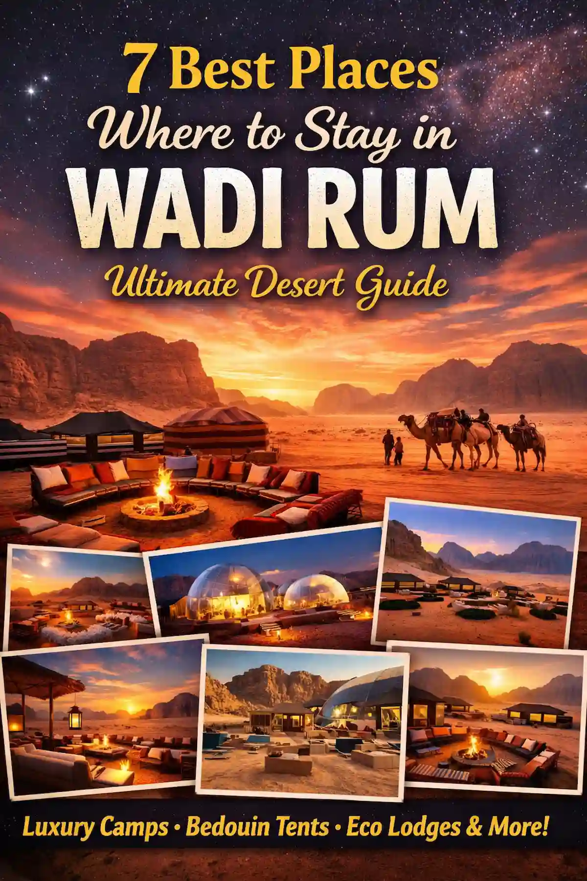 Where to Stay in Wadi Rum – Complete Accommodation Guide