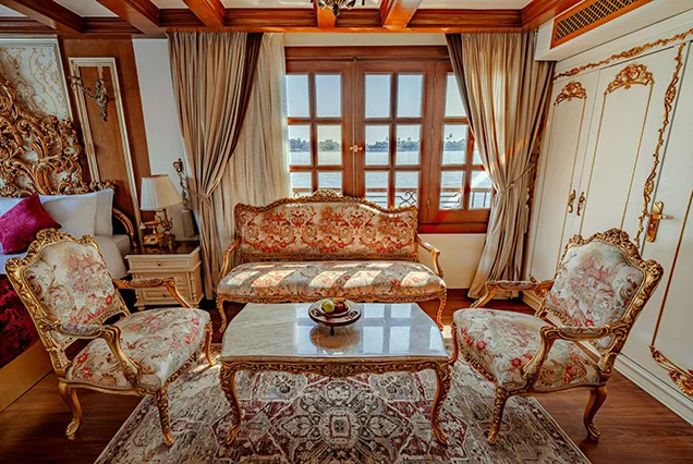4 Days Princess Farida Luxury Dahabiya Nile Cruise (4)